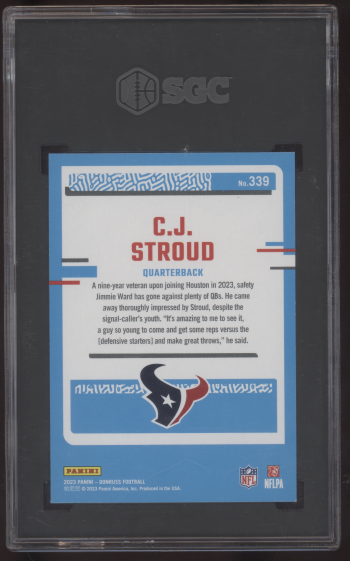2023 Donruss C.J. Stroud Rated Rookie #339 SGC 9.5 MT+