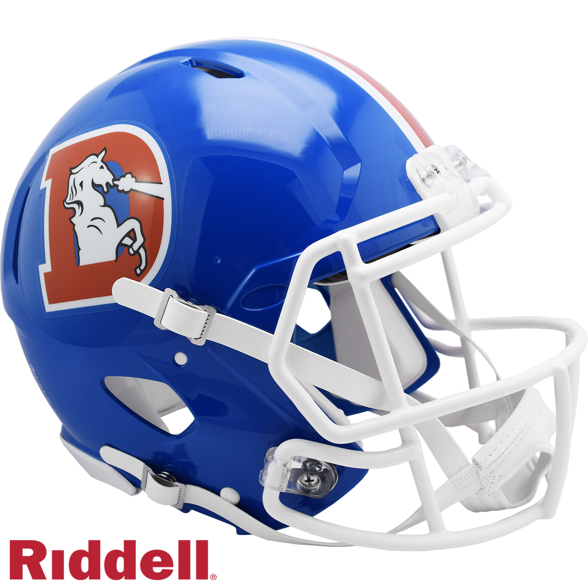 Denver Broncos T/B(Blue D) Speed F/S Authentics Football Helmets