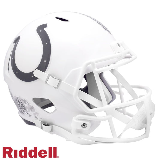 Indianapolis Colts 2024 Salute to Service Riddell Speed Replica Football Helmet