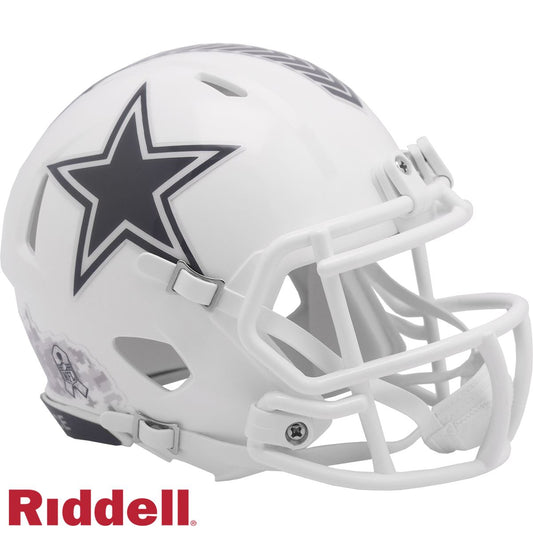 Dallas Cowboys 2024 Salute to Service Riddell Speed Mini Football Helmet