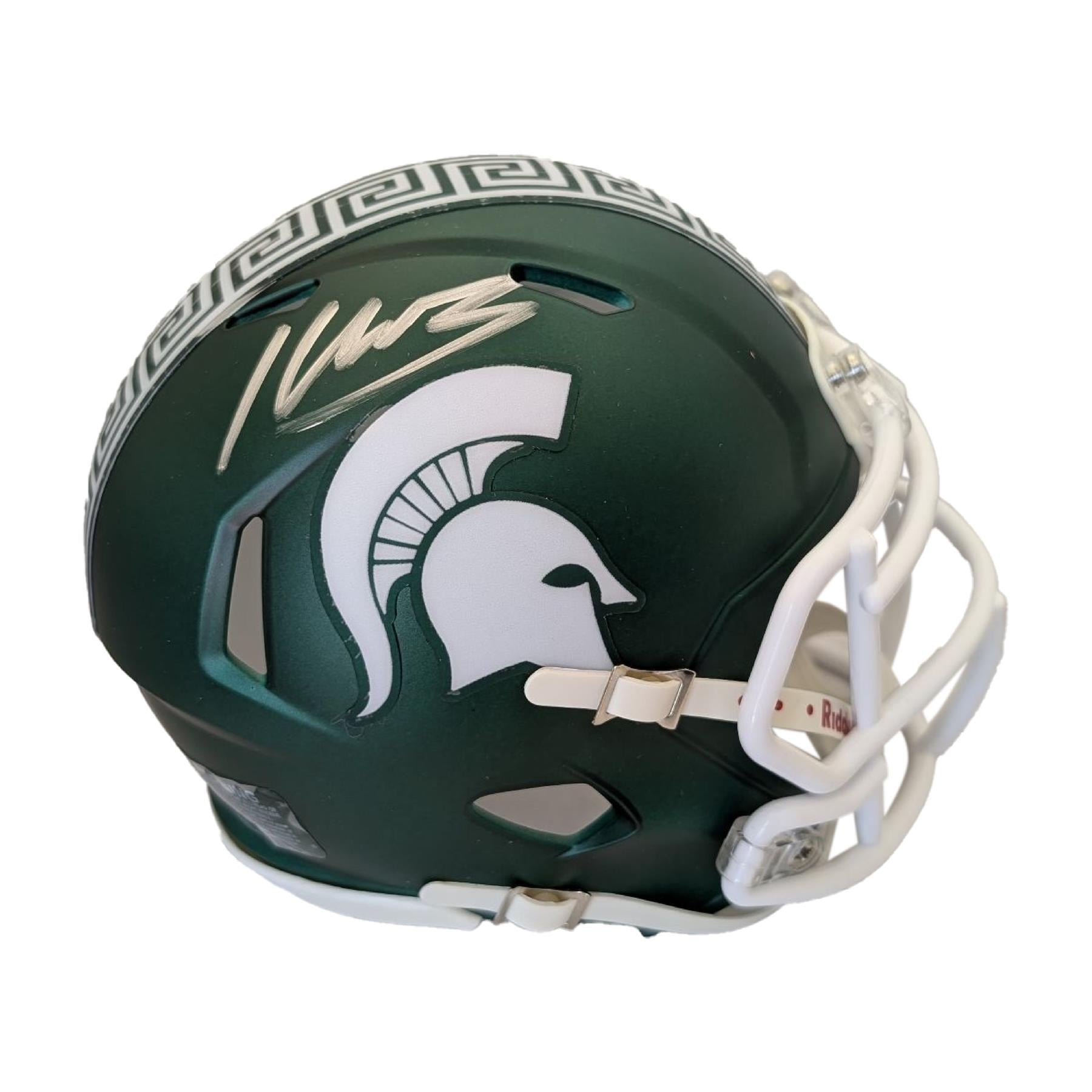 Kenneth Walker III Autographed Michigan State Riddell Speed Mini Helme ...