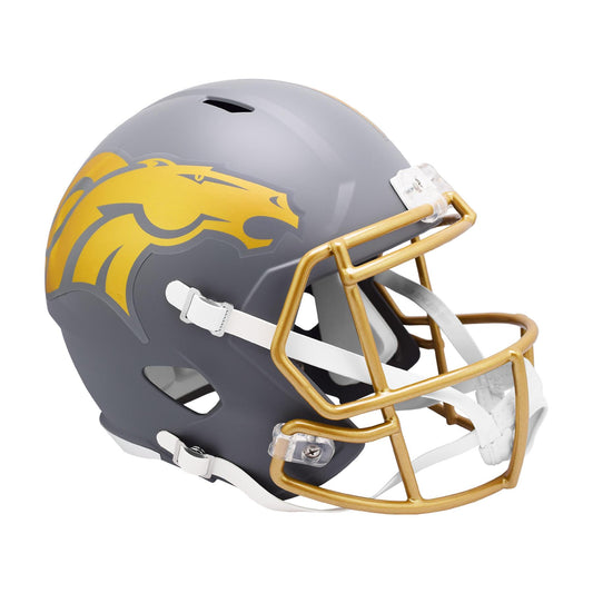 Denver Broncos SLATE Full Size Replica Football Helmet
