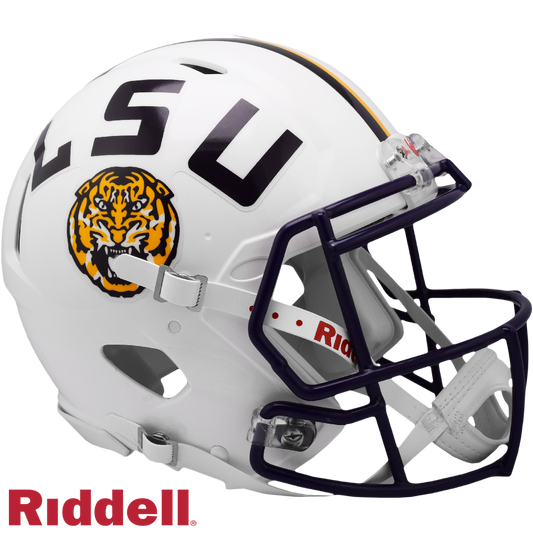 LSU Tigers White F/S Authentic Football Helmet