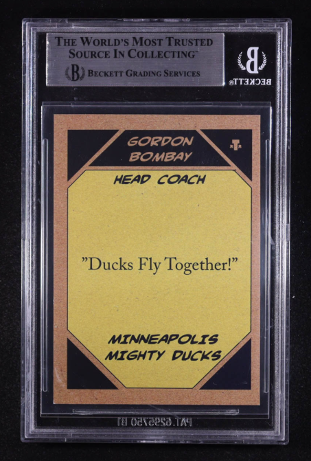 Emilio Estevez Signed Custom Mighty Ducks Trading Card - Beckett Authentic Auto
