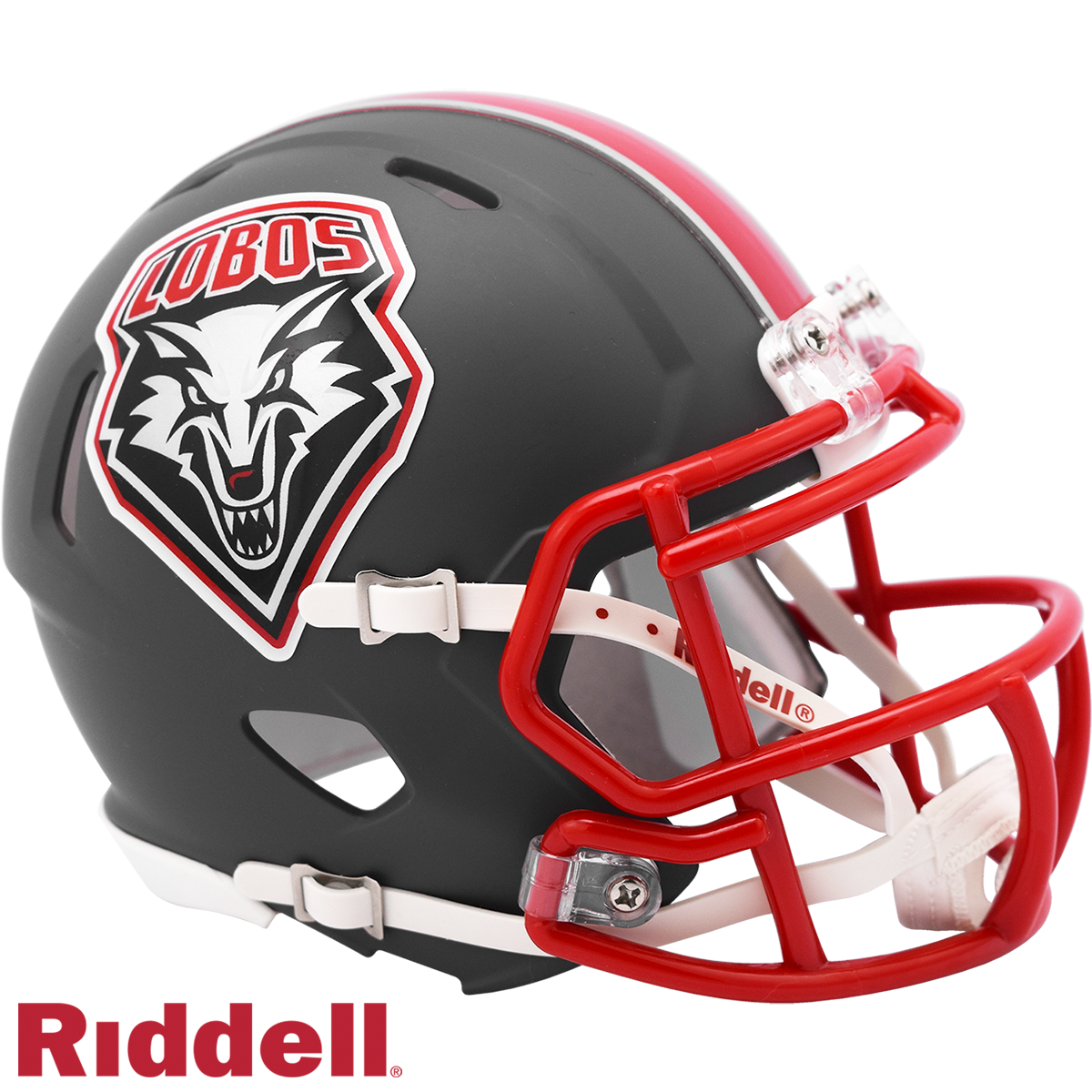 New Mexico Lobos Matte Gray  Mini Football Helmet #8054146