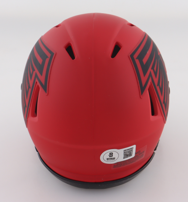 Bijan Robinson Autographed Rave Mini Helmet - Beckett