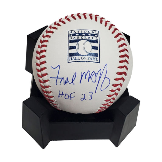Fred McGriff signed HOF baseball w/23 HOF Inscription-PSA
