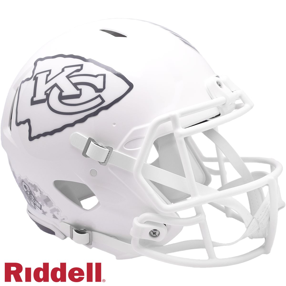 Kansas City Chiefs 2024 Salute to Service Riddell Speed Authentic Football Helmet