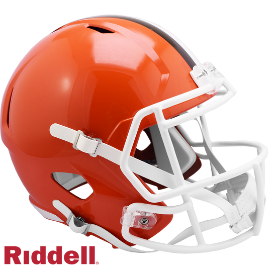 Cleveland Browns T/B (75-05) Speed F/S Replica Football Helmet (Throwback w/ White Face Mask)