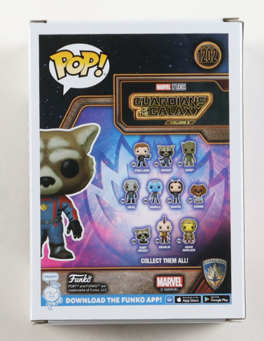 Bradley Cooper Signed "Guardians of the Galaxy Vol. 3" #1202 Rocket Funko Pop! - Beckett