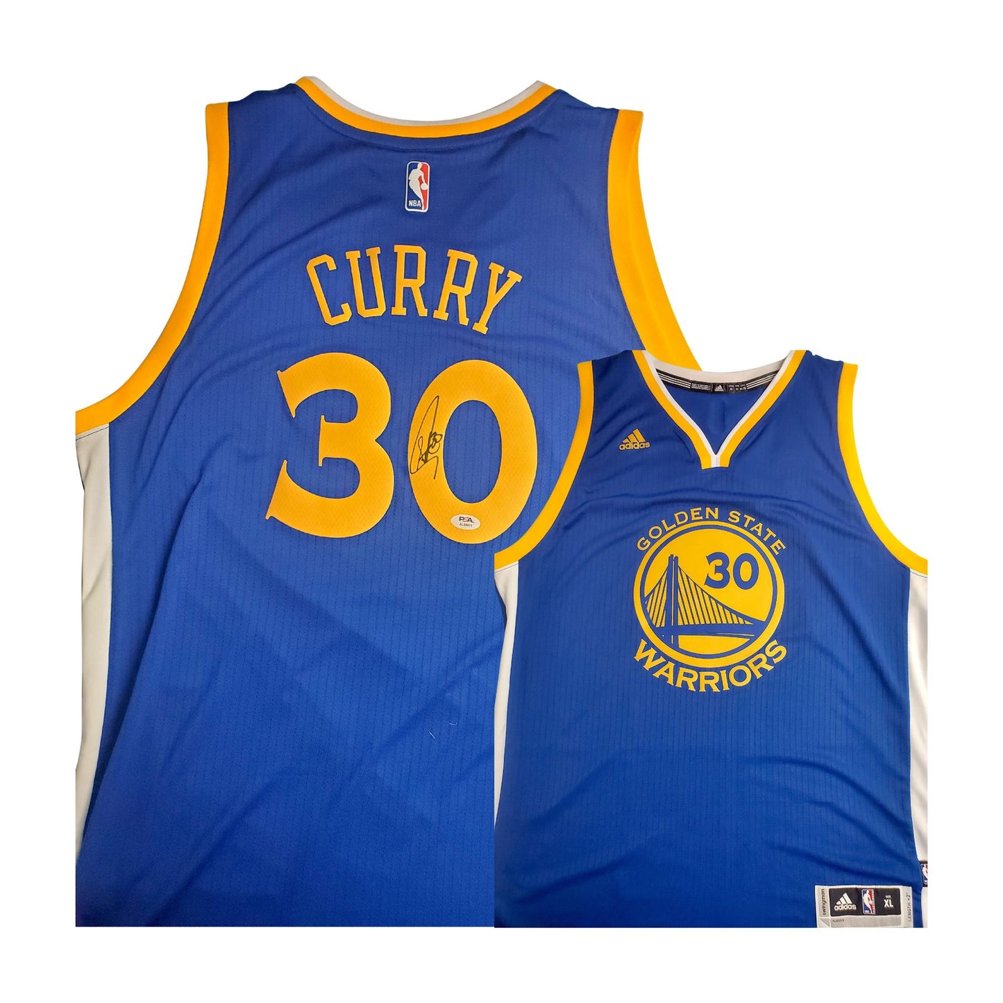 Steph Curry signed Golden State Warriors Jersey-PSA