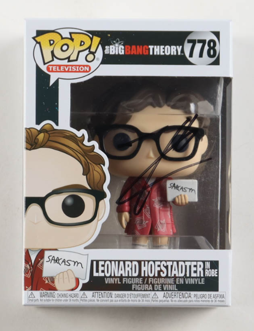 Johnny Galecki Signed "The Big Bang Theory" #778 Leonard Hofstadter In Robe Funko Pop! - Beckett