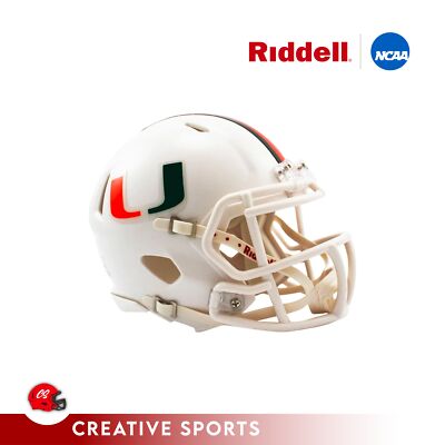 Miami HurricanesSpeed Mini Football Helmet #3002073