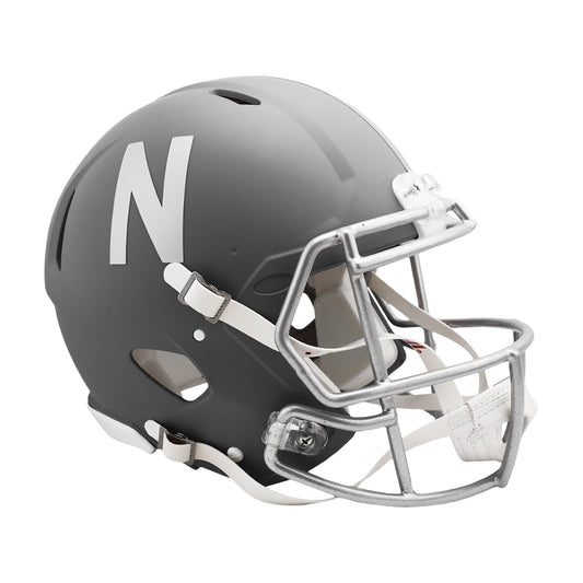 Nebraska Cornhuskers SLATE Full Size Authentic Football Helmet