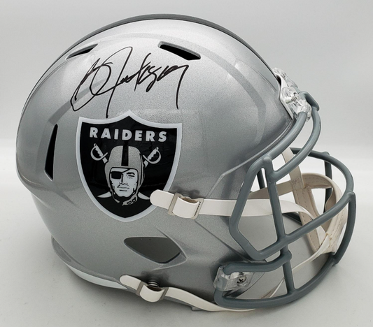 Bo Jackson Signed Full Size Replica Oakland Raiders Speed Helmet - BAS