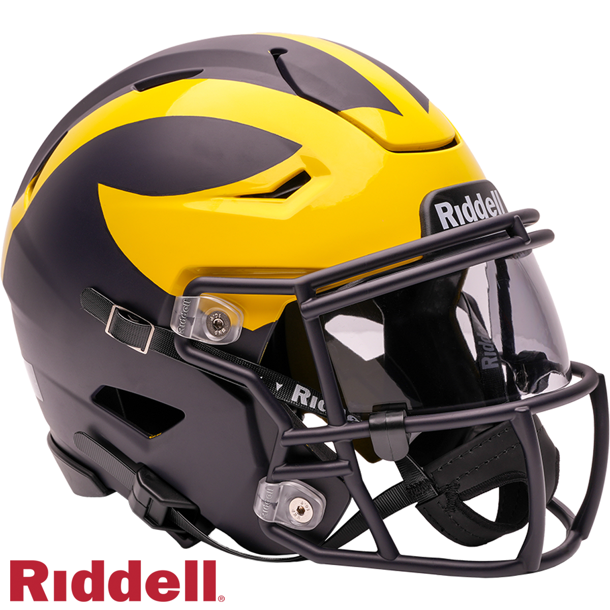 Michigan Wolverines Primary Speed Midi Speedflex Football Helmet