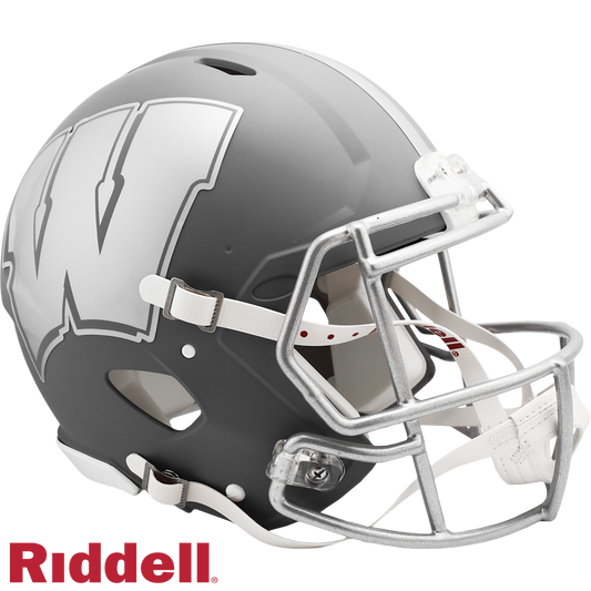 Wisconsin Badgers Slate F/S Authentic Football Helmet