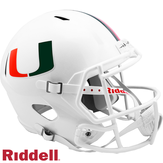 Miami Hurricanes Primary Speed F/S Replica Football Helmet