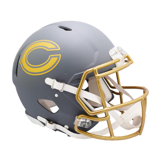 Chicago Bears SLATE Full Size Authentic Football Helmet
