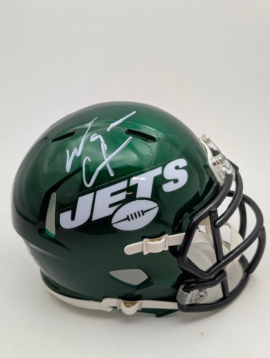 Wayne Chrebet Signed New York Jets Throwback 2019-23 Mini Helmet - Beckett