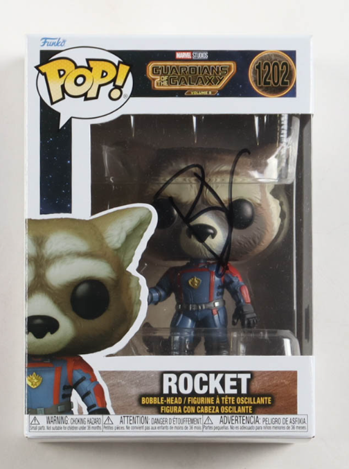 Bradley Cooper Signed "Guardians of the Galaxy Vol. 3" #1202 Rocket Funko Pop! - Beckett