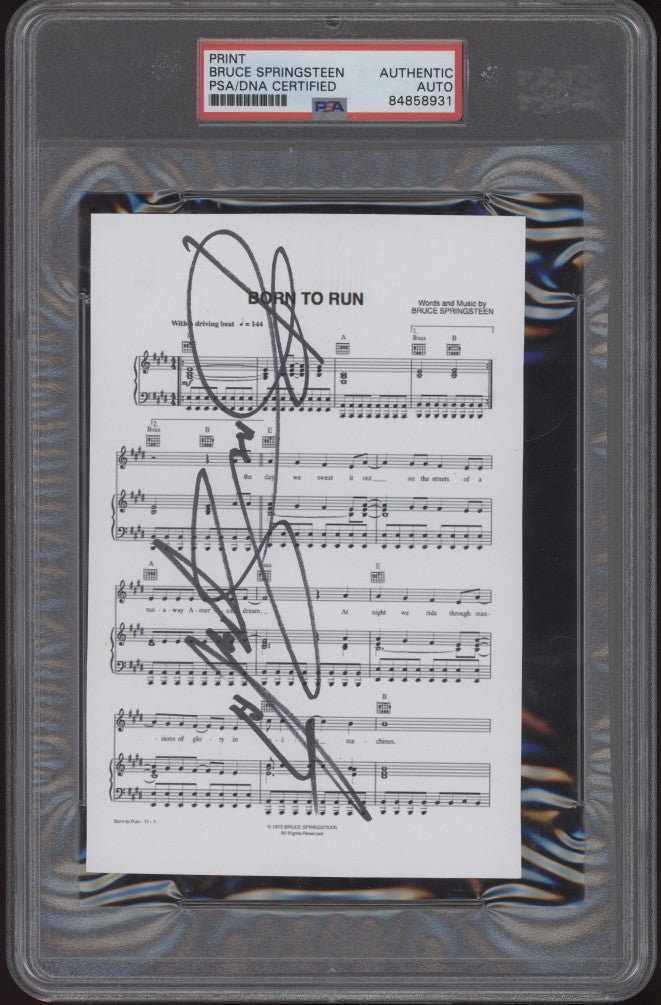 Bruce Springsteen Signed Born To Run PSA/DNA Certified Authentic Auto