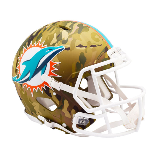 Miami Dolphins CAMO Full Size Authentic Football Helmet