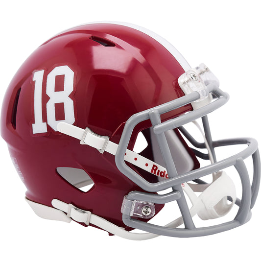 Alabama Crimson Tide 18 Riddell Speed Mini Football Helmet NCAA