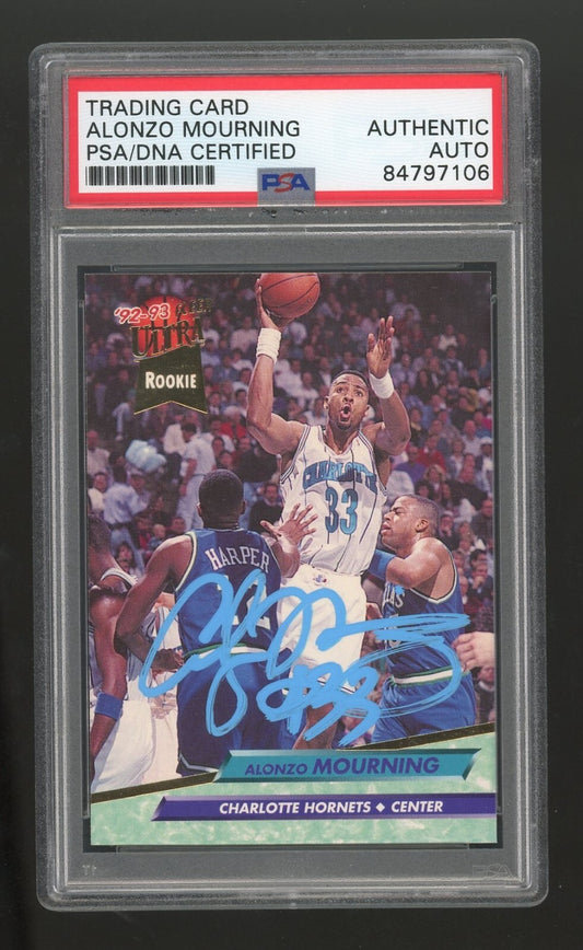 PSA/DNA Authentic Auto Fleer Ultra Charlotte Hornets