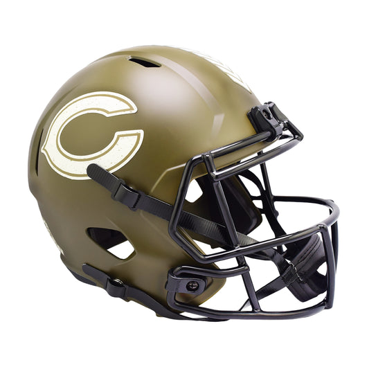 Chicago Bears 2022 Salute to Service Riddell Speed Replica Football Helmet