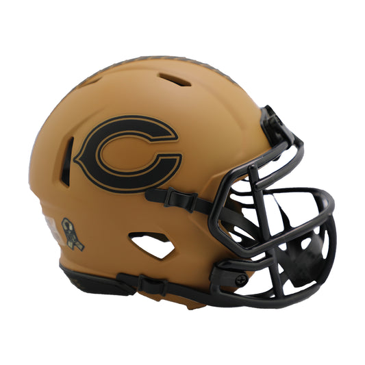 Chicago Bears 2023 Salute to Service Riddell Speed Mini Football Helmet