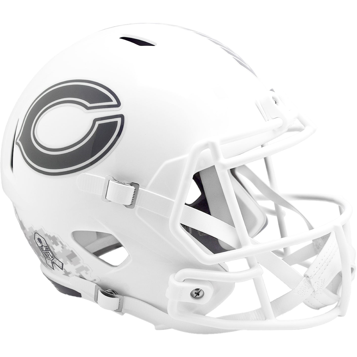 Chicago Bears 2024 Salute to Service Riddell Speed Replica Football Helmet