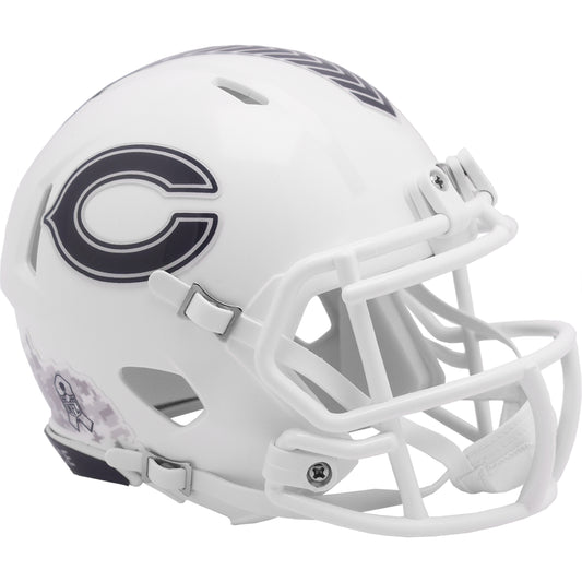 Chicago Bears 2024 Salute to Service Riddell Speed Mini Football Helmet