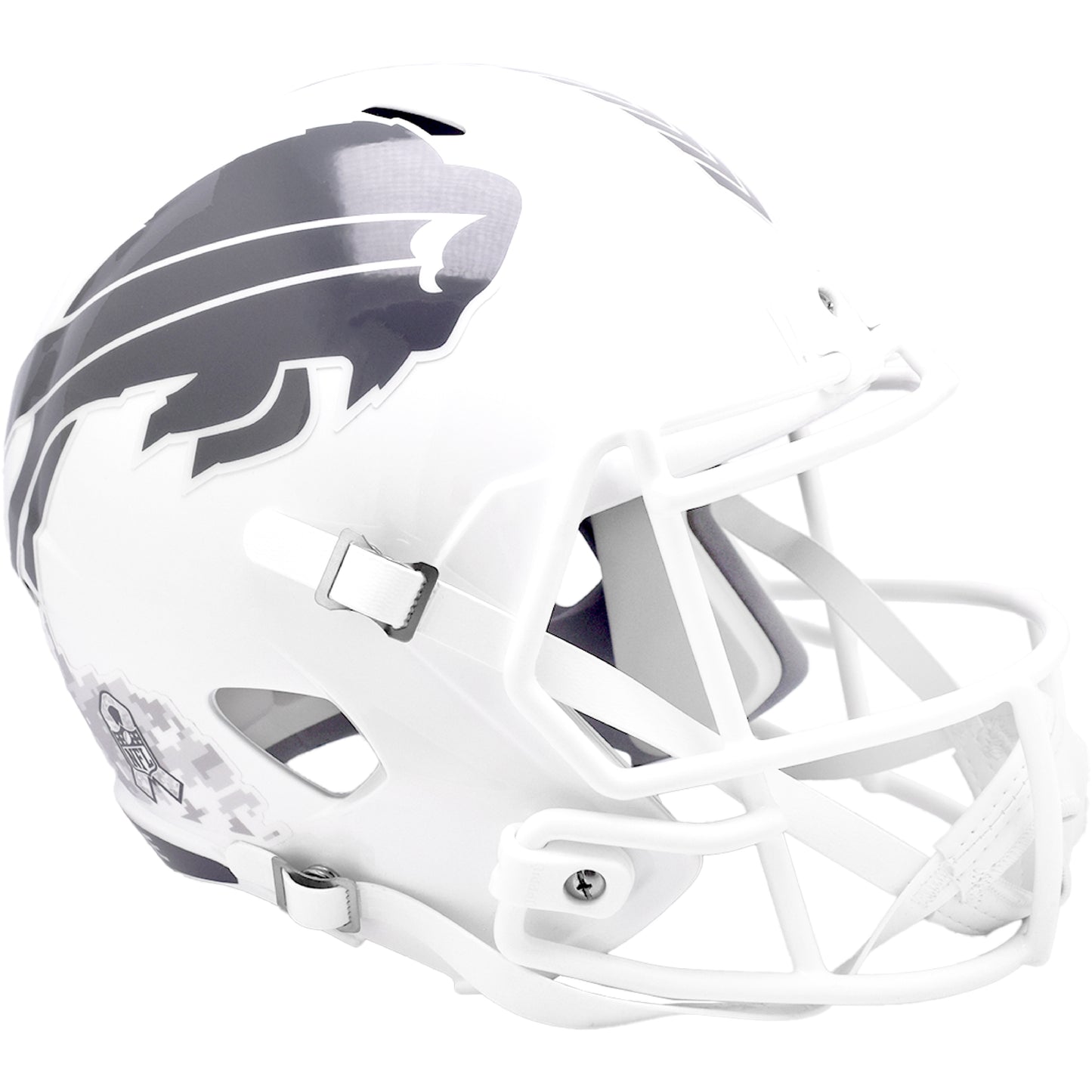 Buffalo Bills 2024 Salute to Service Riddell Speed Replica Football Helmet