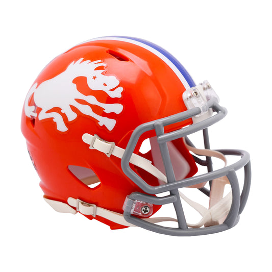Denver Broncos 1966 Throwback Riddell Speed Mini Football Helmet