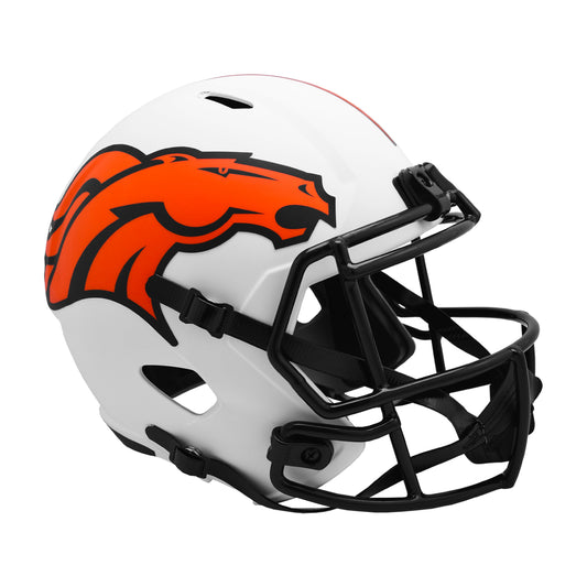 Denver Broncos Riddell Speed Full Size Replica Lunar Football Helmet