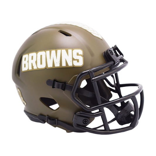 Cleveland Browns 2022 Salute to Service Riddell Speed Mini Football Helmet