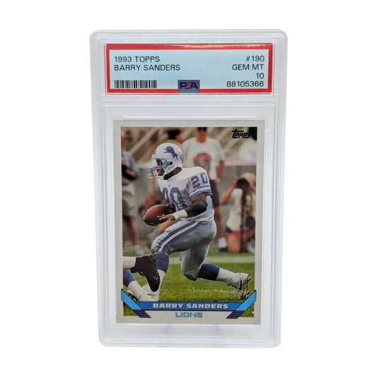 Barry Sanders 1993 Topps Gem Mint 10 Detroit Lions NFL