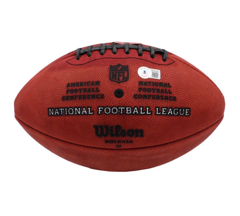 Bo Jackson Signed Authentic Wilson Duke Metallic Raiders NFL Football Heisman