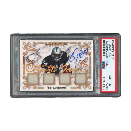 Bo Jackson Signed Authentic PSA/DNA Leaf Ultimate Sports Icons Raiders NFL