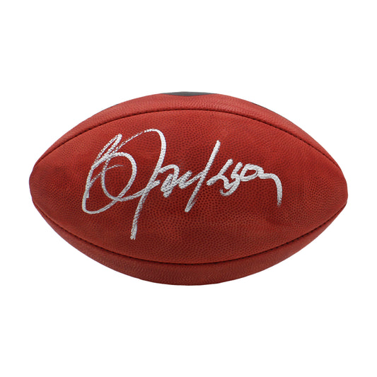 Bo Jackson Signed Authentic Wilson Raiders Metallic Football NFL