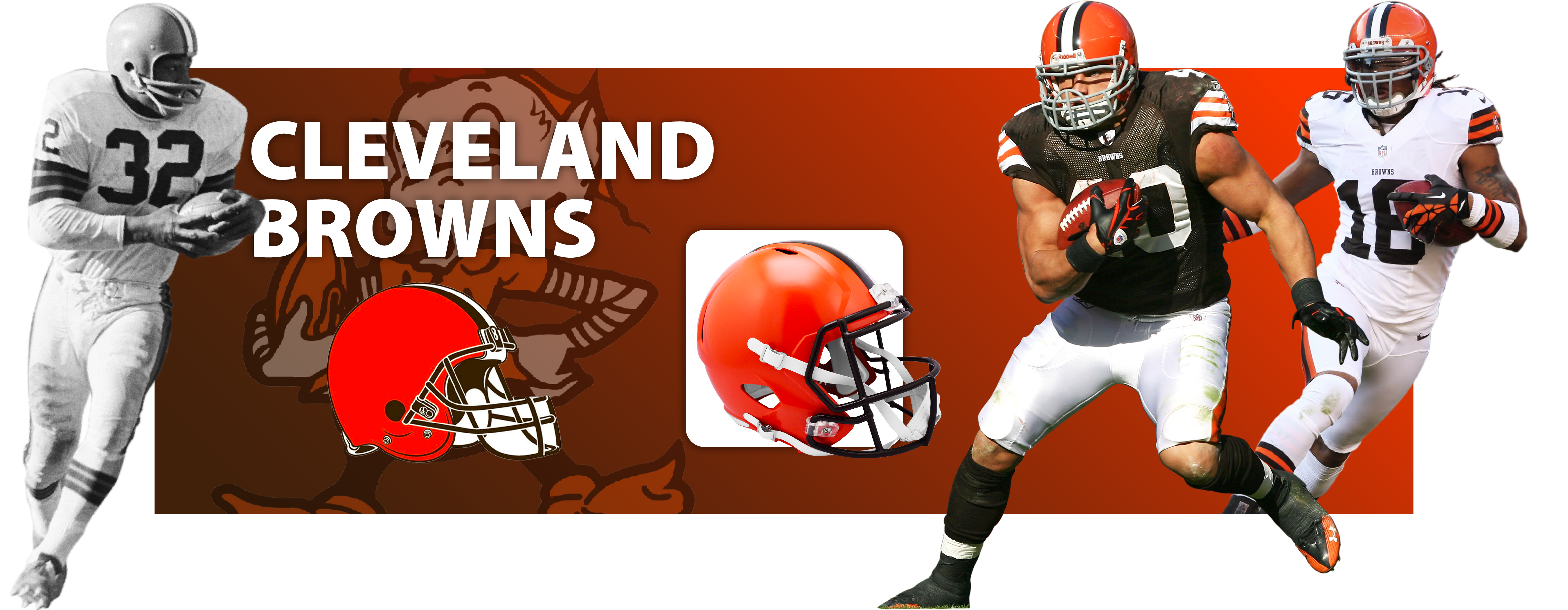 Riddell Cleveland Browns Speed Replica 1975-2005 Throwback