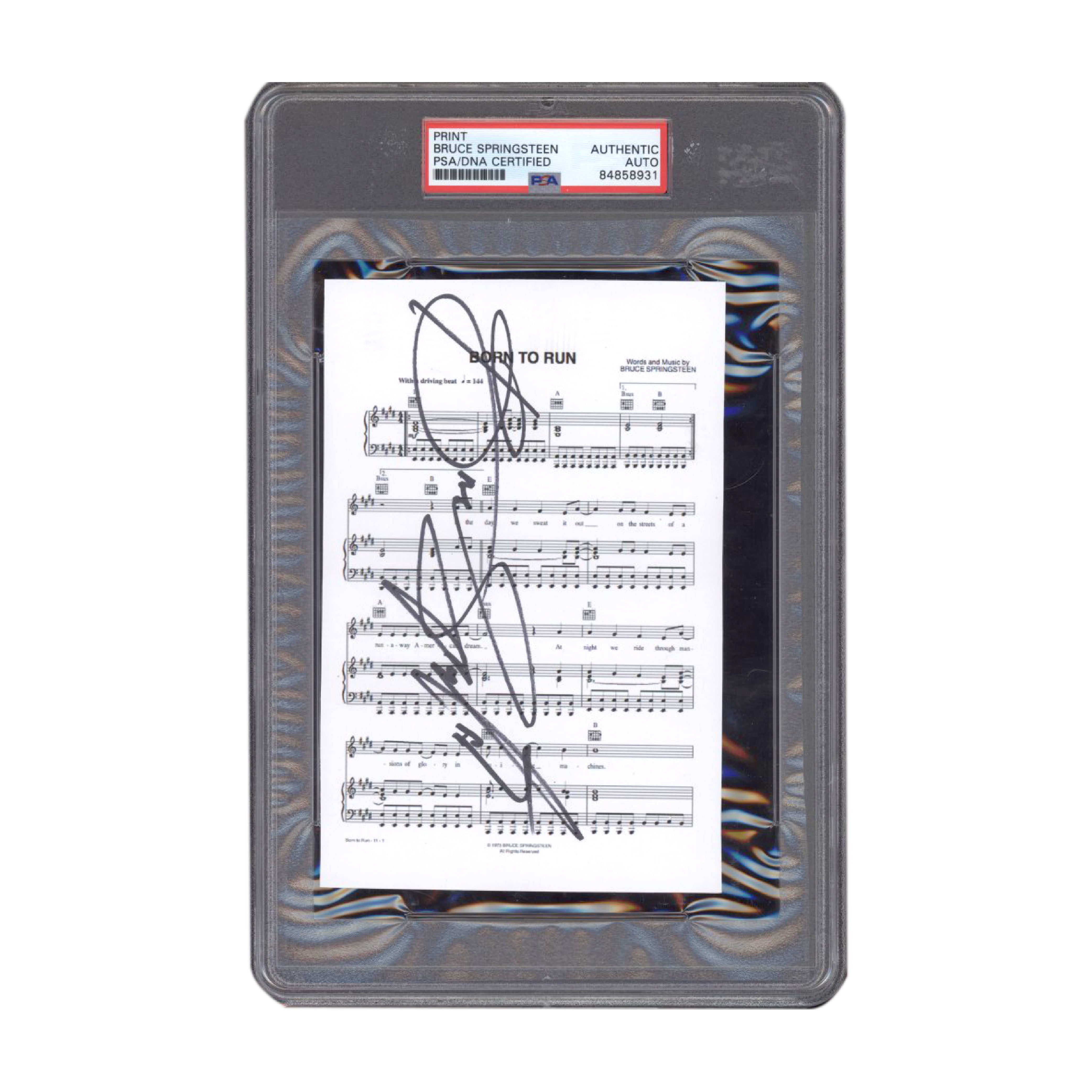 Bruce Springsteen Signed Born To Run PSA/DNA Certified Authentic Auto ...
