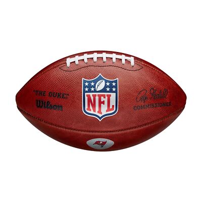 WILSON "THE DUKE" OFFICIAL NFL GAME  FOOTBALL w/ Bucs Logo