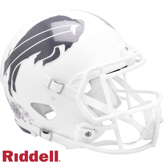 Buffalo Bills 2024 Salute to Service Riddell Speed Authentic Football Helmet NFL