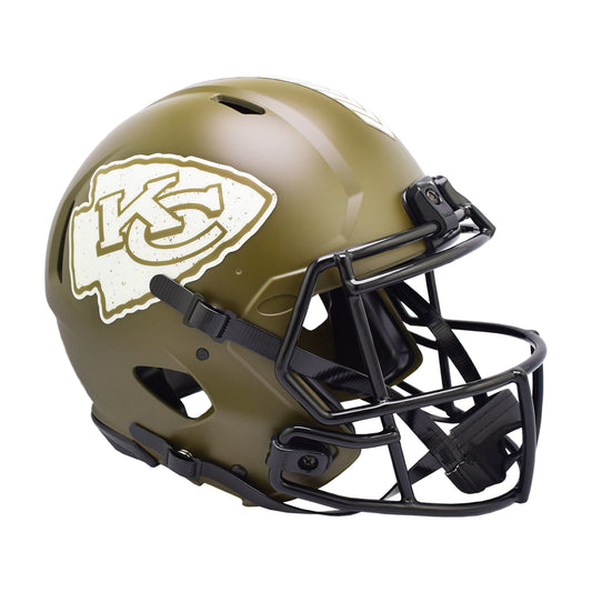 Kansas City Chiefs 2022 Salute to Service Riddell Speed Authentic Football Helmet