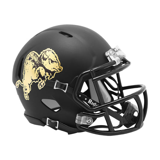 Colorado Buffaloes Riddell Matte Black Speed Mini Football Helmet