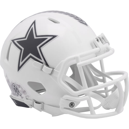 Dallas Cowboys 2024 Salute to Service Riddell Speed Mini Football Helmet