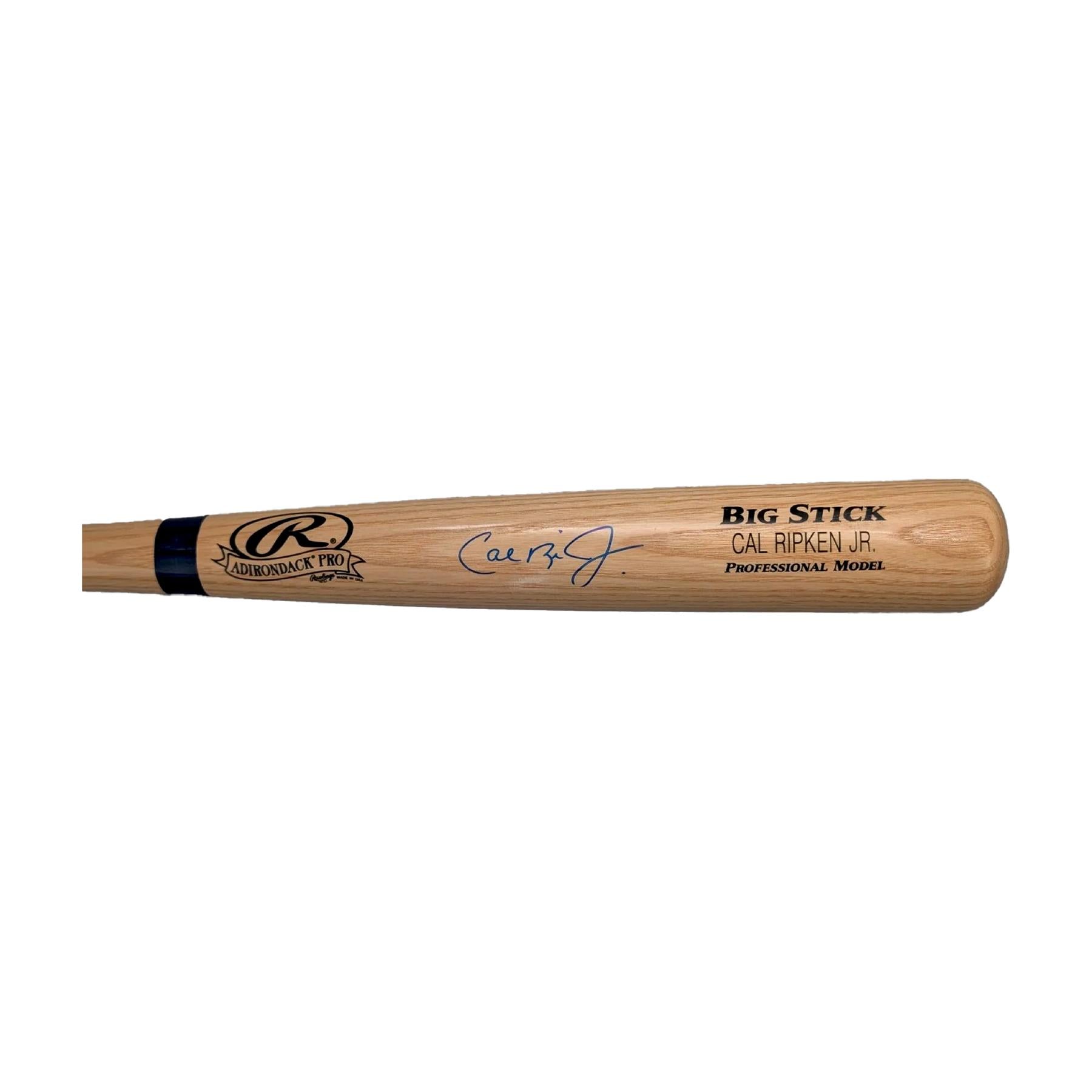 Cal Ripken Jr. Autographed Rawlings Adirondack Pro Big Stick Baseball ...