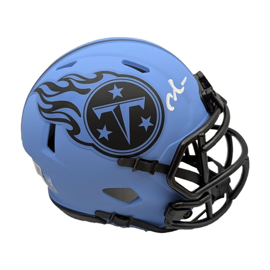 Chris Johnson Signed Authentic Rave Titans NFL Riddell